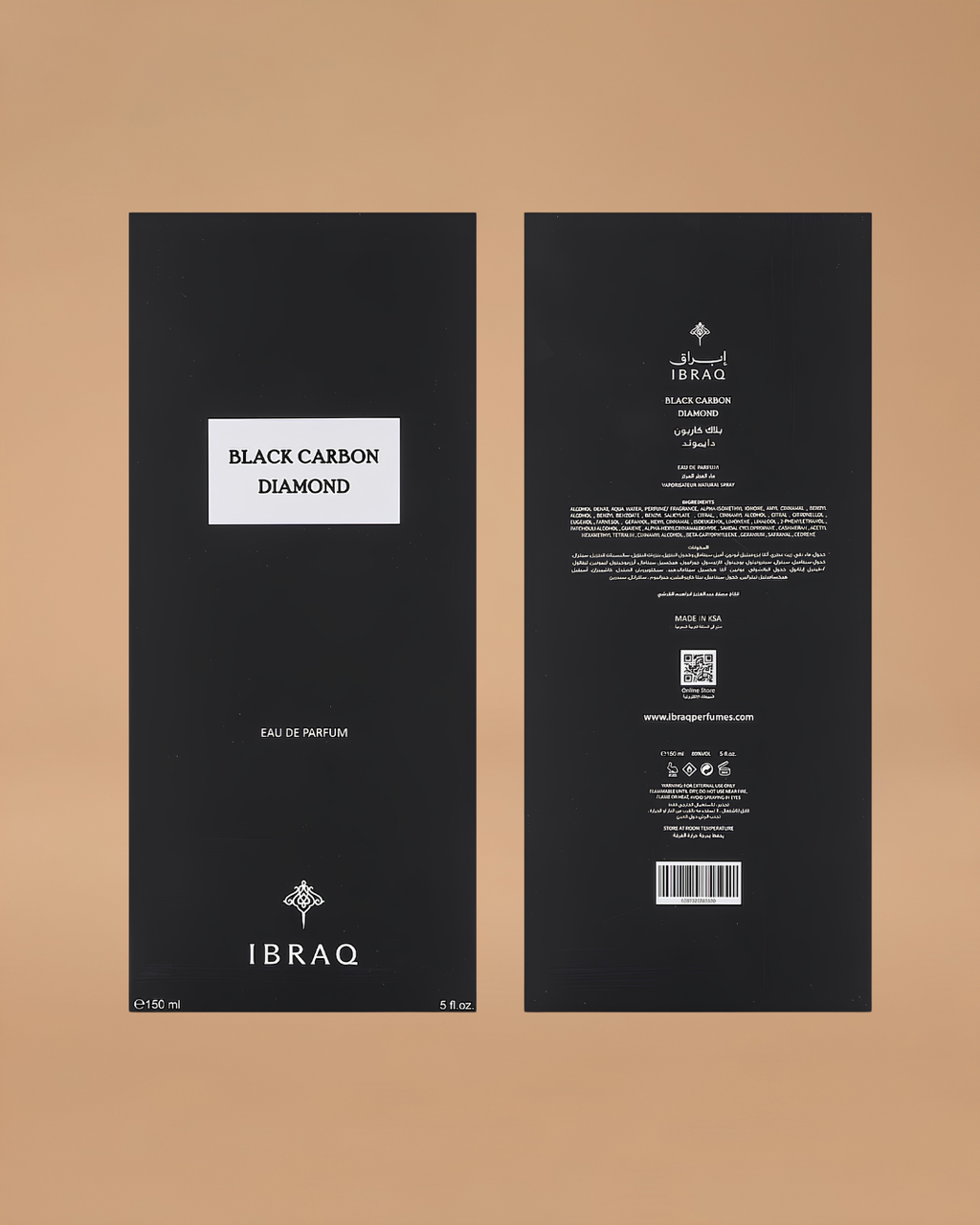 Ibrahim Al Qurashi Black Carbon Diamond Eau de Parfum | 150ML Unisex