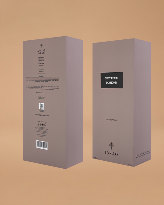 Ibrahim Al Qurashi Grey Pearl Diamond Eau de Parfum | 150ML Unisex