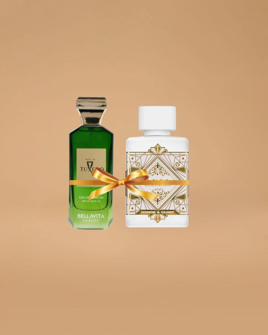 Lattafa Badee Al Oud - Honor & Glory and Man in Tuxedo